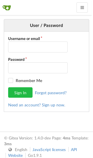 Responsive UI screenshot