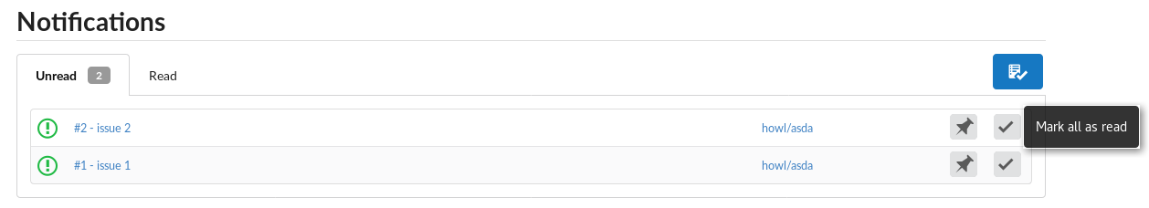 Mark notifications as read demo