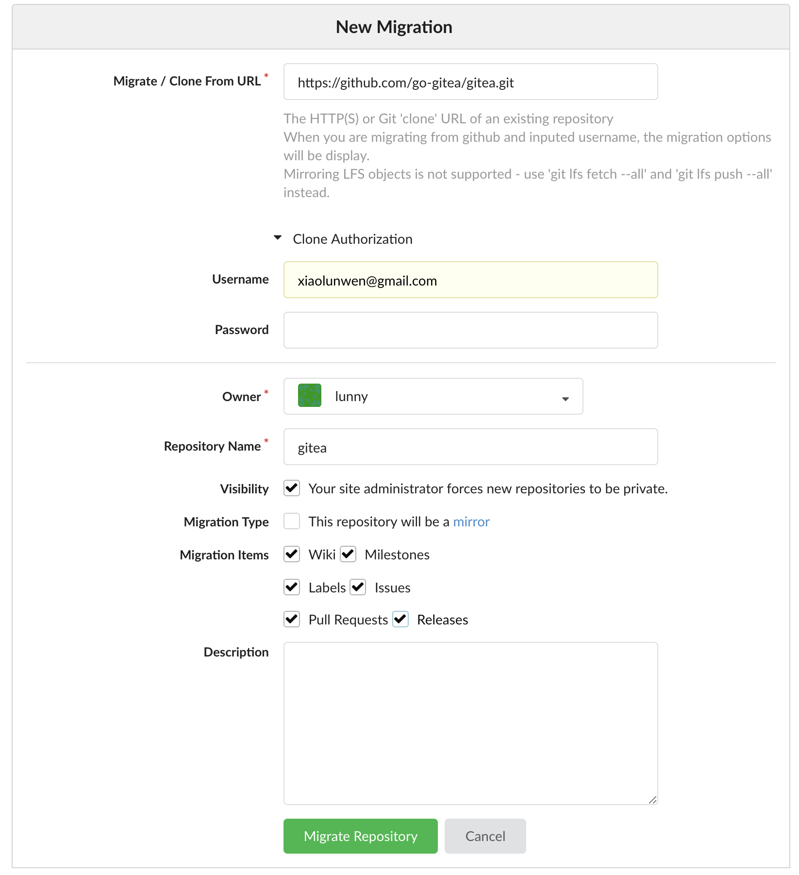 migration ui
