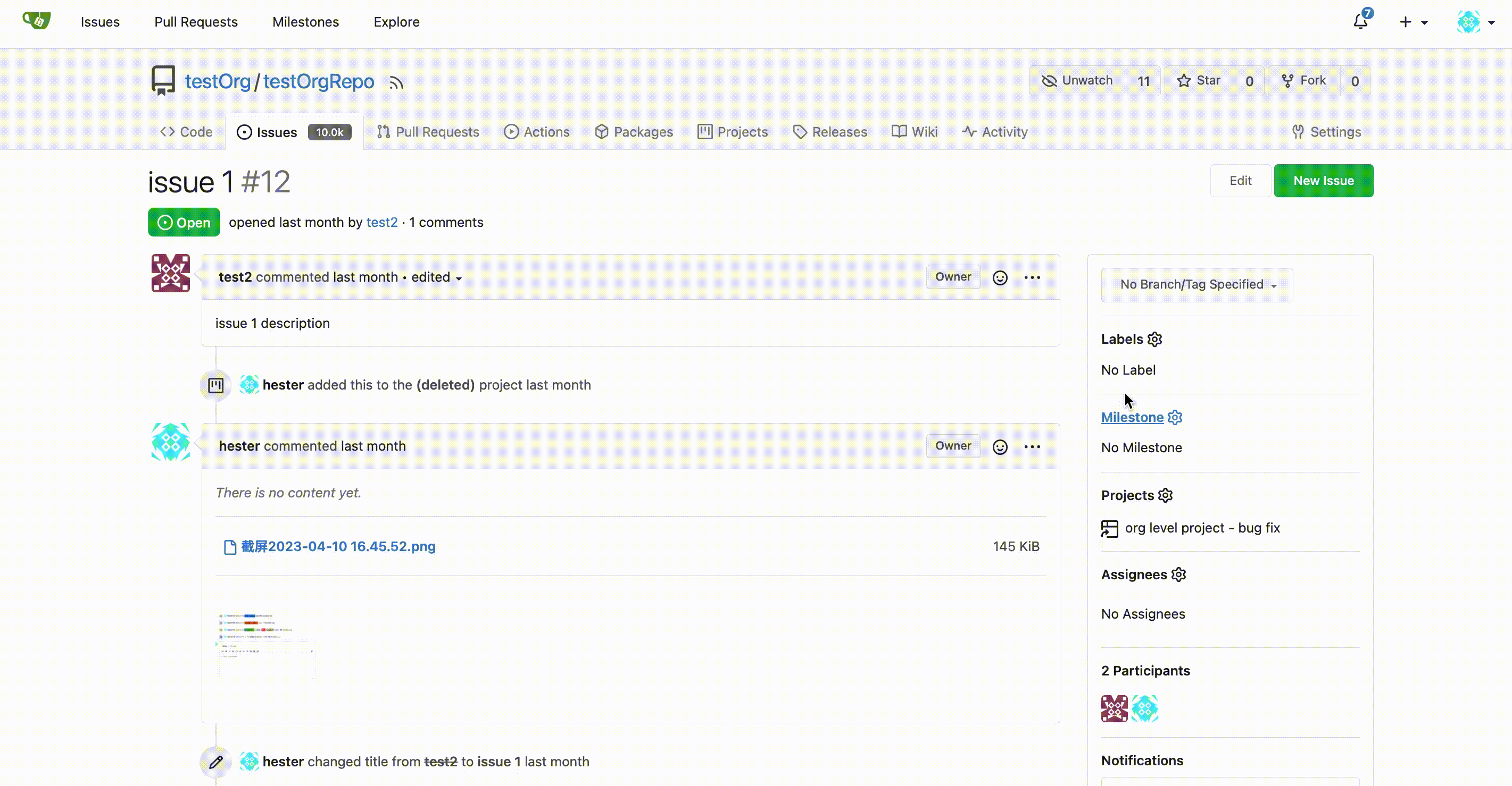 add labels demo